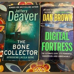 Lot of 3 books Jeffrey Deaver, Dan Brown